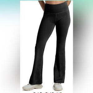 New popsugar Black Flared Leggings size medium